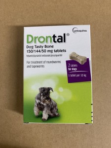 Drontal Dog Tasty Bone Tablets - 2 Tablets